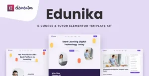 Edunika - Online Education Elementor Template Kit