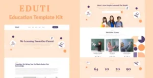 Eduti - Education Elementor Template Kit