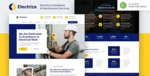 Electriza – Electrical Installation & Maintenance Services Ele…or Template Kit