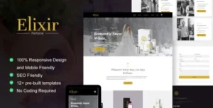 Elixir - Perfume Maker Elementor Template Kit