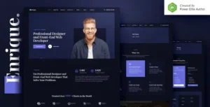 Enrique – Personal CV-Resume & Portfolio Elementor Template Kit