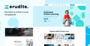 Erudite - Education & Online Course Elementor Template Kit