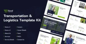 Escal Transportation & Logistics Elementor Template Kit