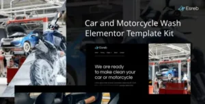 Esreb - Car & Motorcycle Wash Elementor Template Kit