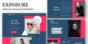 Exposure - Personal Portfolio Elementor Template Kit