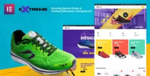 Extreme - Running Sports Shoes & Clothes Elementor Template Kit