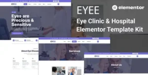 Eyee - Eye Clinic & Vision Care Elementor Template Kit