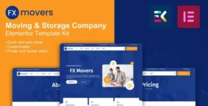 FX Movers - Moving & Storage Company Elementor Template Kit