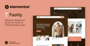 Fashly – Fashion & Clothing Designer Elementor Template Kit