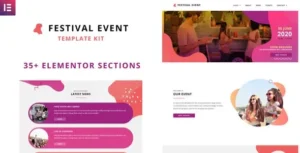 Festival Events - Elementor Template Kit