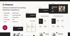 Finanvo Finance & Investment Consulting Elementor Template Kit