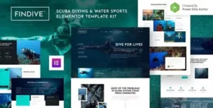 Findive – Scuba Diving & Water Sports Elementor Template Kit