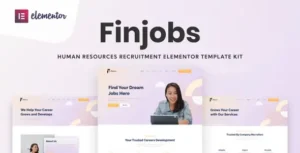 Finjobs - Human Resource Elementor Template Kit