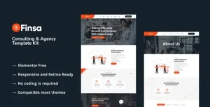 Finsa - Consulting & Agency Elementor Template Kit