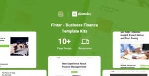 Fintar - Finance Management Elementor Template Kit