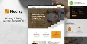 Floorsy – Flooring & Paving Services Elementor Template Kit