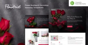 Flowtrist – Flower Boutique & Florist Elementor Template Kit