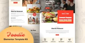 Foodie - Fast Food Elementor Template Kit