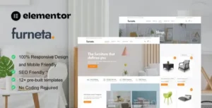 Furneta - Furniture Shop Elementor Template Kit