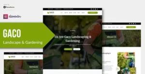 Gaco - Landscape & Gardening Elementor Template Kit