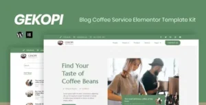 Gekopi - Coffee Shop Blog Elementor Template Kit