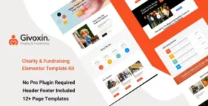 Givoxin - Charity Elementor Template Kit