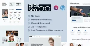 Glasseo - Eyewear Store Woocommerce Elementor Template Kit