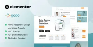 Godo - Doctor & Medical Saas Elementor Template Kit