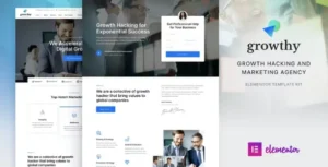 Growthy – Growth Hacking & Marketing Agency Elementor Template Kit