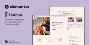 Hairsta – Hair Salon & Hairdresser Elementor Template Kit