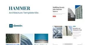 Hammer - Minimal Architecture Elementor Template Kit