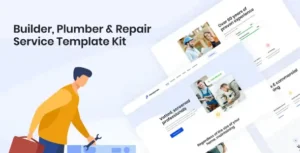 Handyman Builder Plumber & Repair Service Elementor Template Kit