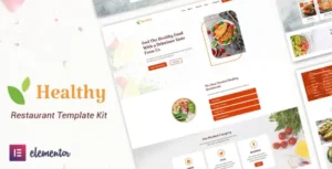 Healthy Restaurant Elementor Template Kit