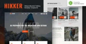 Hikker – Hiking & Mountain Trekking Elementor Template Kit