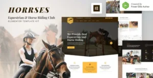 Horrses – Equestrian & Horse Riding Club Elementor Template Kit