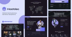 Hostdec - Website Hosting Services Elementor Template Kit