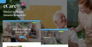 eCare - Elderly & Health Care Elementor Template Kit