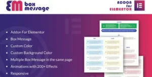 Box Message for Elementor WordPress Plugin