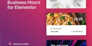 Business hours for Elementor