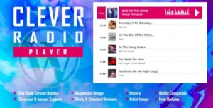 CLEVER - HTML5 Radio Player With History WP Plugin