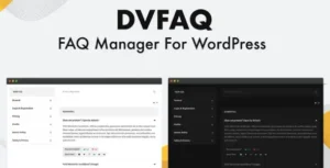 DV FAQ - Advanced WordPress FAQ Plugin