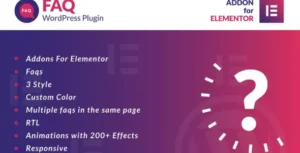 Faq for Elementor WordPress Plugin