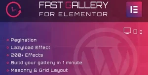 Fast Gallery for Elementor WordPress Plugin