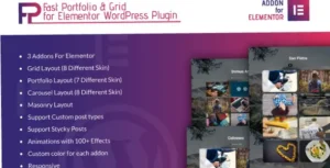 Fast Portfolio & Grid Elementor WordPress Plugin