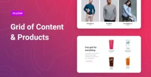 Grid of Content and Products for Elementor