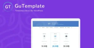 GuTemplate - Pro Templates Library for WordPress