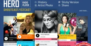 Hero ShoutCast/IceCast Radio Player WPBakery Addon