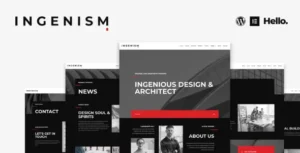 INGENISM - Architectural Design Agency Elementor Template Kit