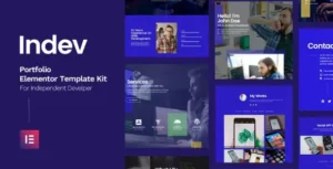 Indev - Portfolio Elementor Template Kit For Developer