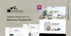 Inhouse - Modern Design Interior Elementor Template Kit